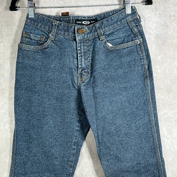 Taewon Renovation‎ Basic Jeans Womens Size 26 Blue Dark Wash Denim Straight Y2K - Picture 2 of 13